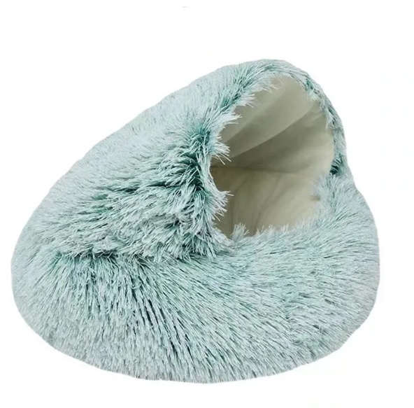 Cama para Mascotas en Forma de Concha de Peluche
