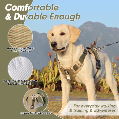 Arnés Reflectante Antitirones para Perros con Asa de Control