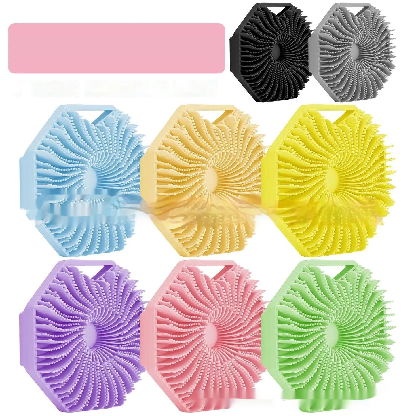 Polygon Silicone Bath Brush