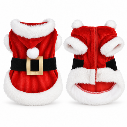 Disfraz de Navidad para Perros con Abrigo Encapuchado