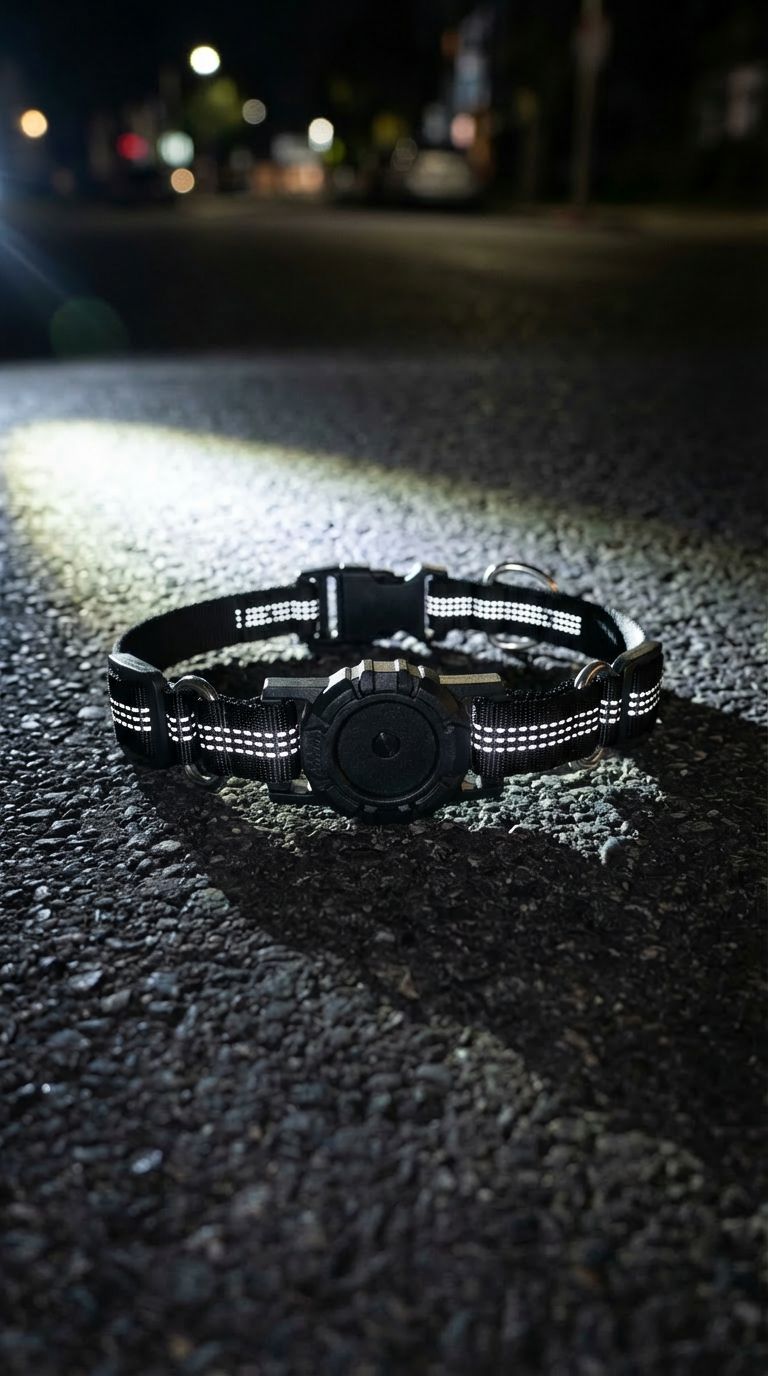 Anti-lost dog collar with positioning function