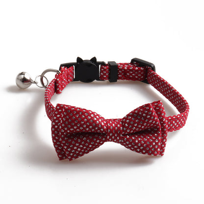 Collar Brillante con Lazo para Mascotas